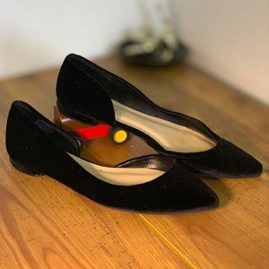 Nine West Velvet slides